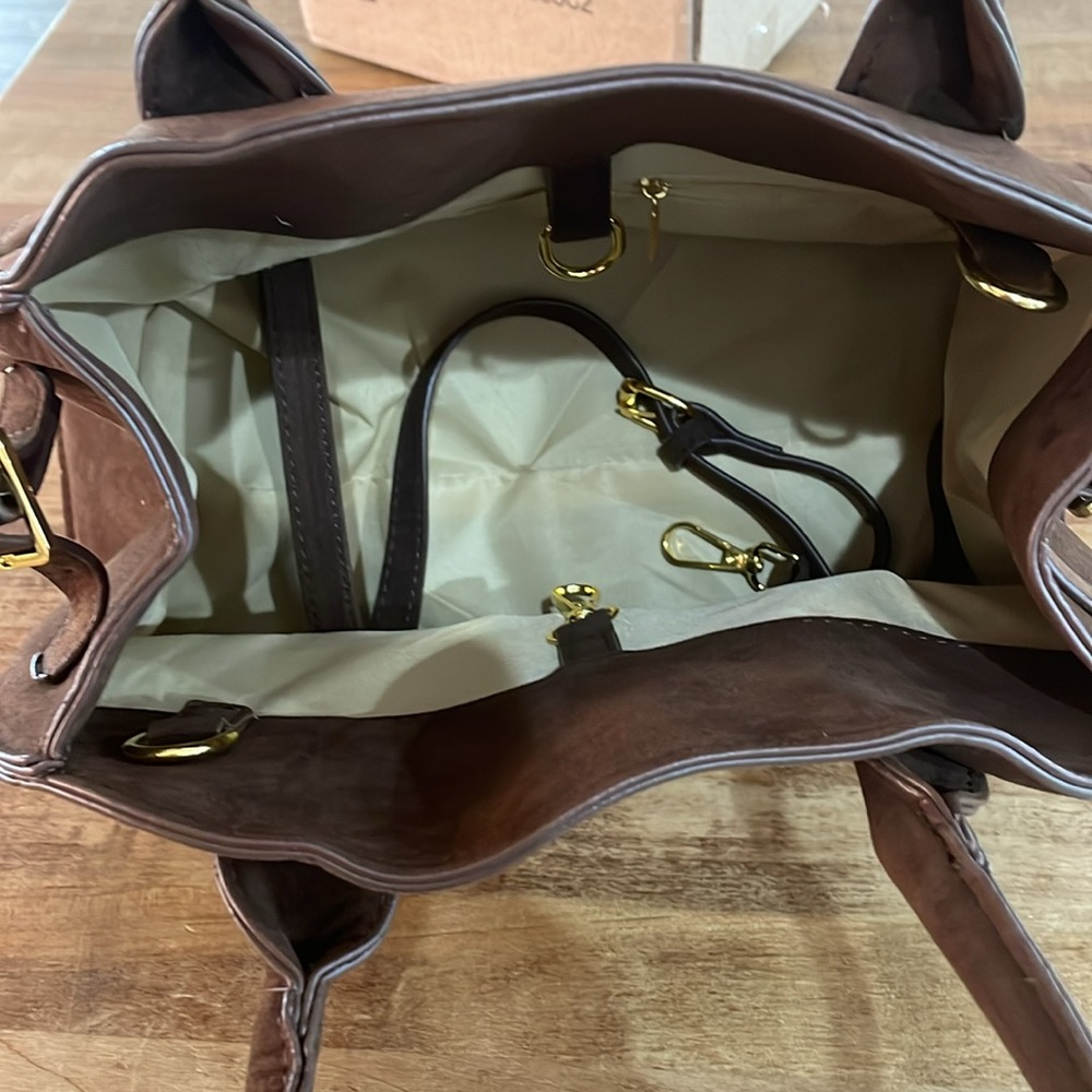 NEW suede tote bag - Picture 12 of 13